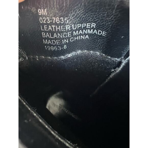 Worthington Black Leather High Heel Mid Calf Square Toe Zip Up Boots Size 9M - Picture 8 of 10